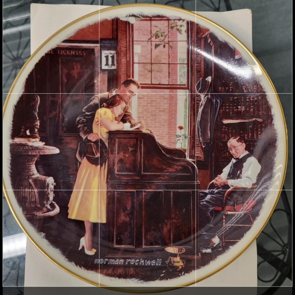 THE MARRIAGE LICENSE by Norman Rockwell.